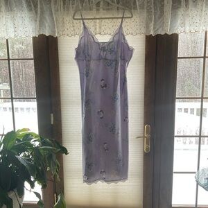 Gilligan & O'Malley Purple Floral Chemise